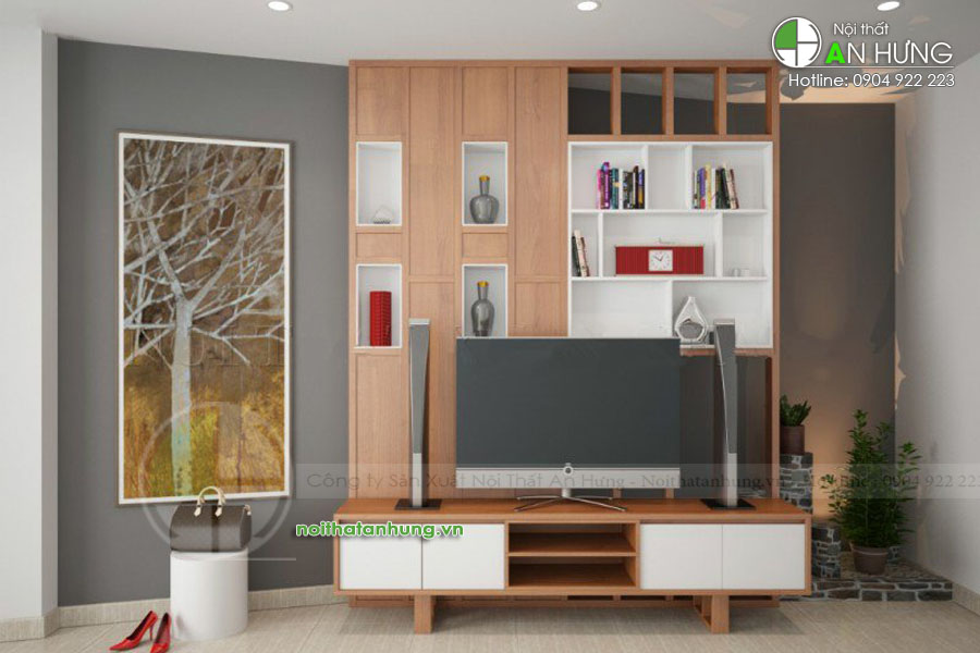 Mẫu kệ tivi kết hợp vách ngăn - KTV46