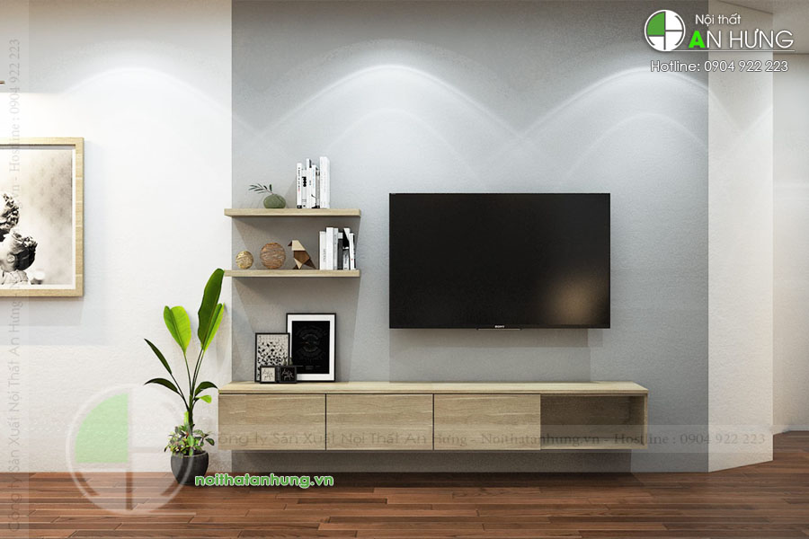 MẪU KỆ TIVI TREO HIỆN ĐẠI ĐƠN GIẢN - KTV61