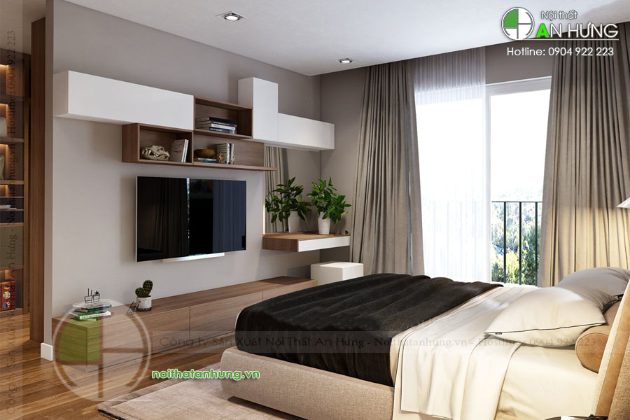 Mẫu kệ tivi đẹp sang trọng cho phòng ngủ - KTV72