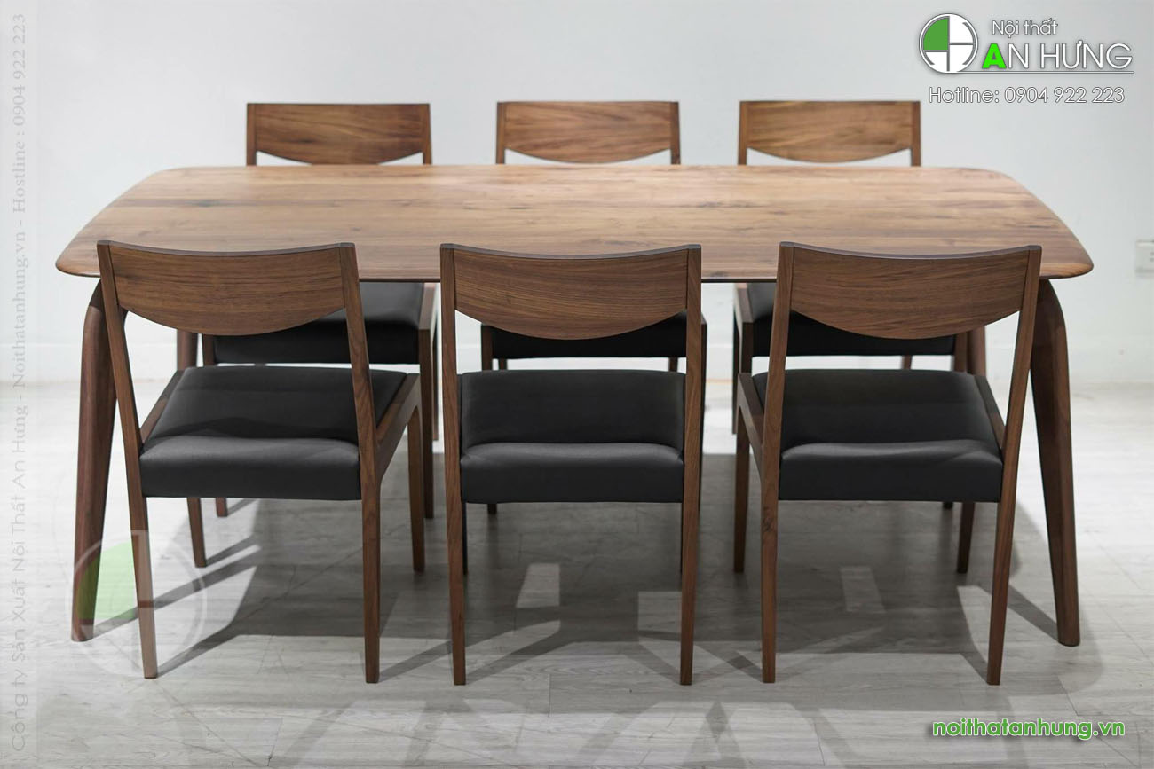MẪU BỘ BÀN GHẾ ĂN GỖ ÓC CHÓ - KK06