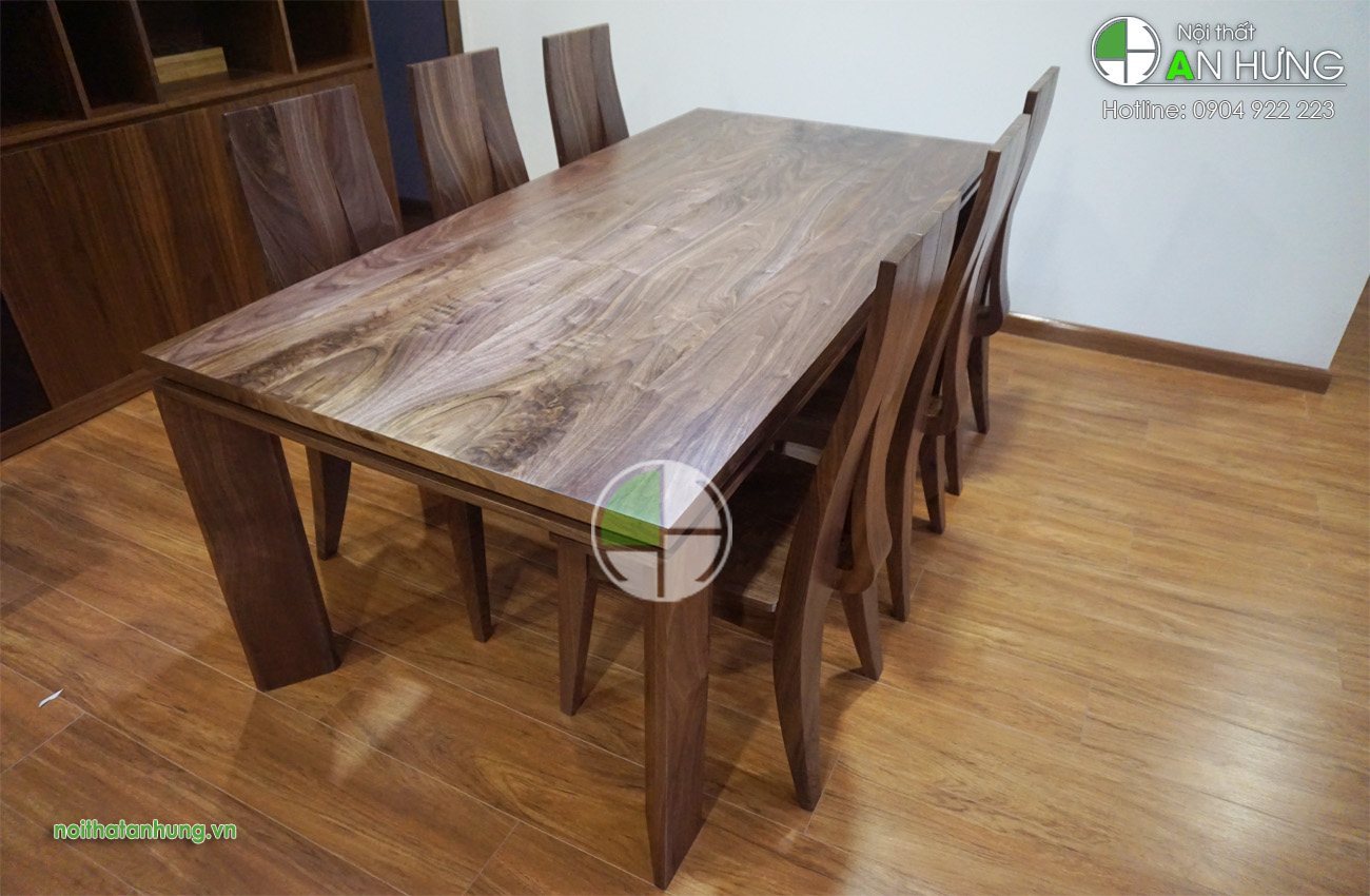Bàn ghế ăn óc chó đẹp - KK18