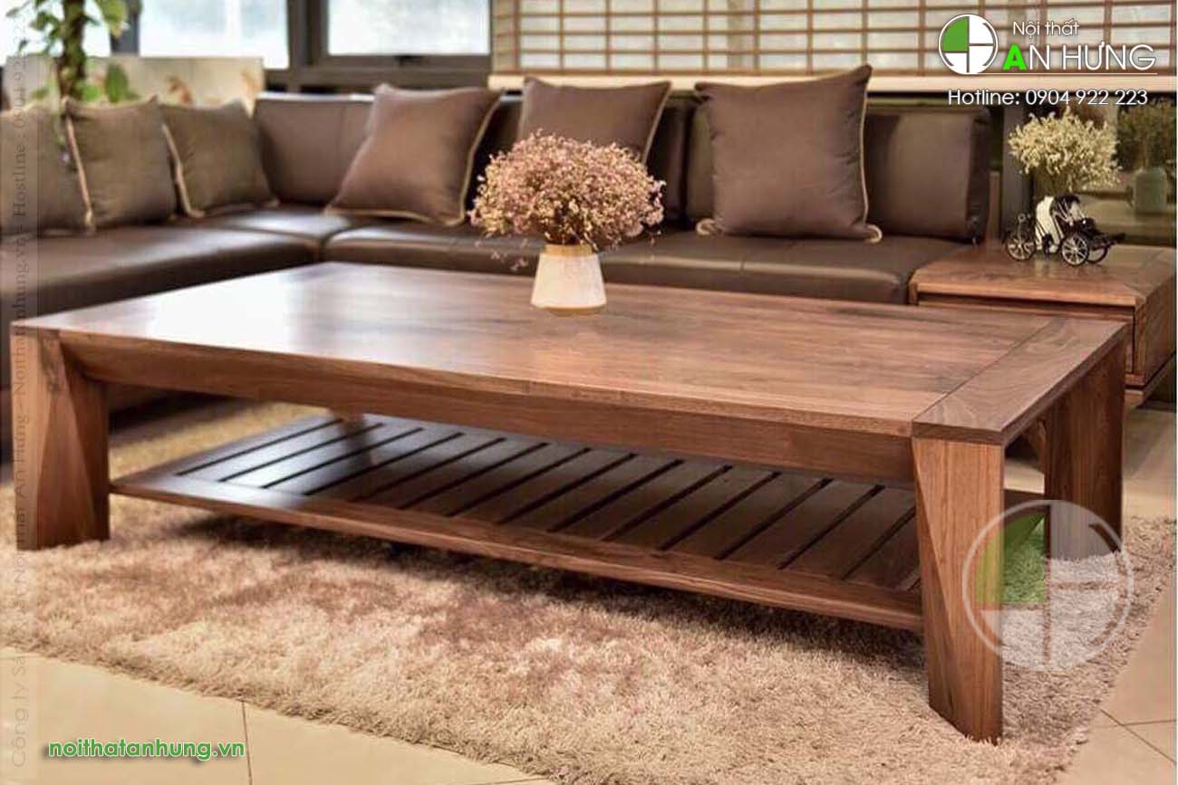 MẪU BÀN TRÀ GỖ ÓC CHÓ ĐẸP - CC01