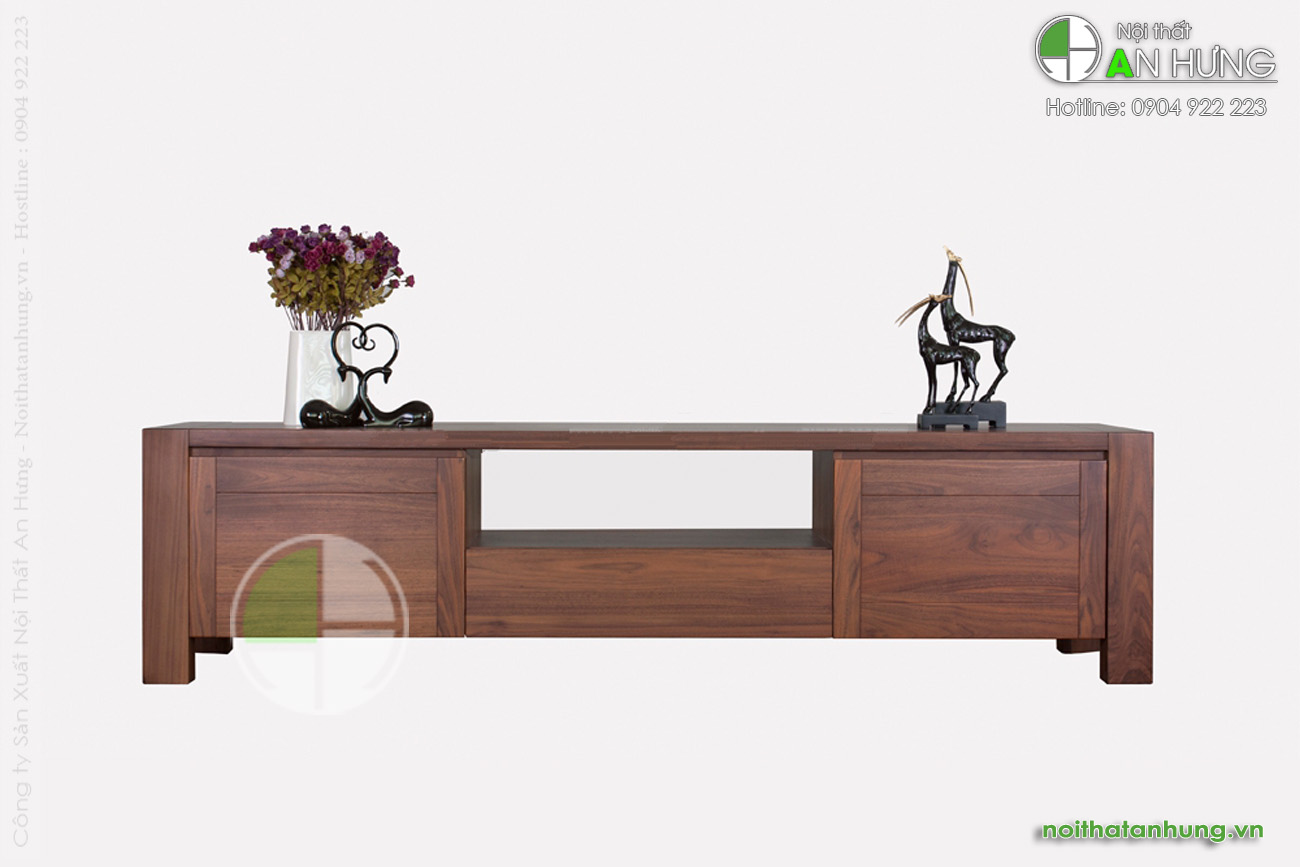 MẪU KỆ TIVI GỖ ÓC CHÓ ĐƠN GIẢN HIỆN ĐẠI ĐẸP - BB22