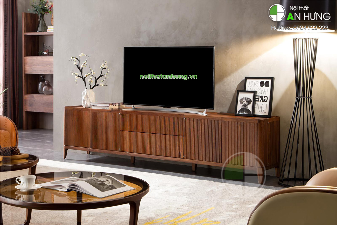 MẪU KỆ TIVI GỖ ÓC CHÓ HIỆN ĐẠI - BB29