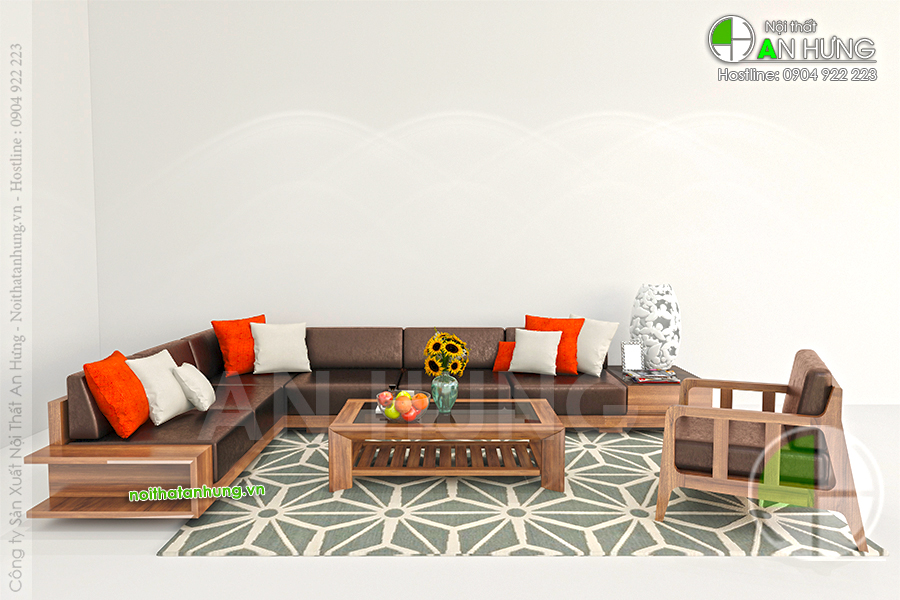 MẪU SOFA GỖ HIỆN ĐẠI ĐẸP - SFG02