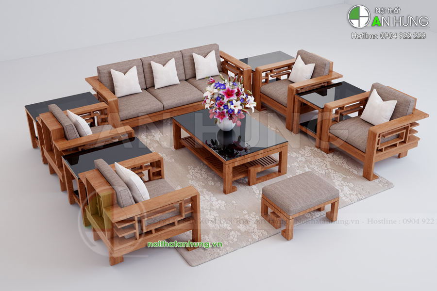 MẪU SOFA GỖ ĐẸP HIỆN ĐẠI -SFG10