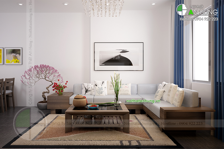 BÀN GHẾ PHÒNG KHÁCH CHUNG CƯ ĐẸP - SFG25