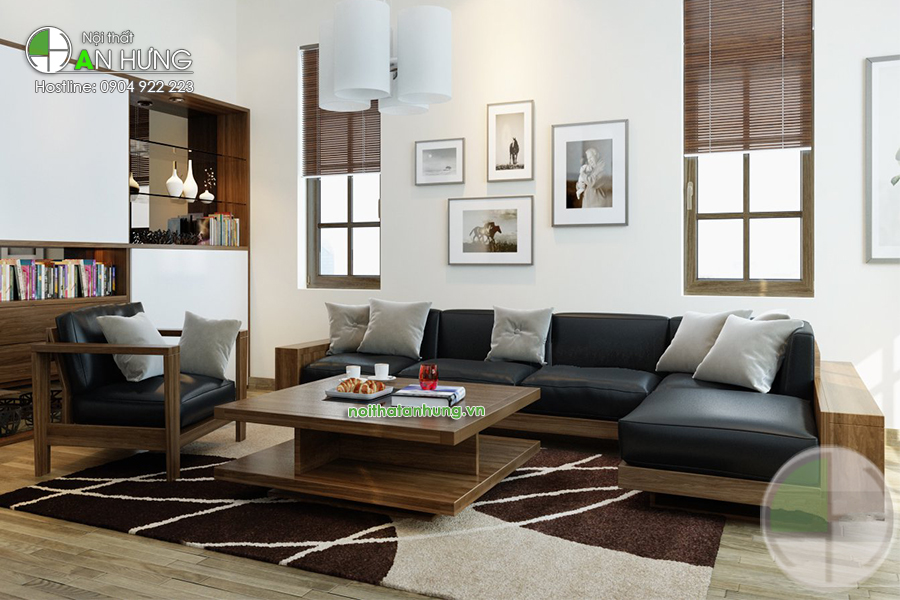 BỘ SOFA GỖ PHÒNG KHÁCH ĐẸP - SFG27