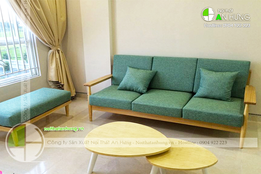 MẪU SOFA GỖ SỒI NGA ĐẸP - SFG28