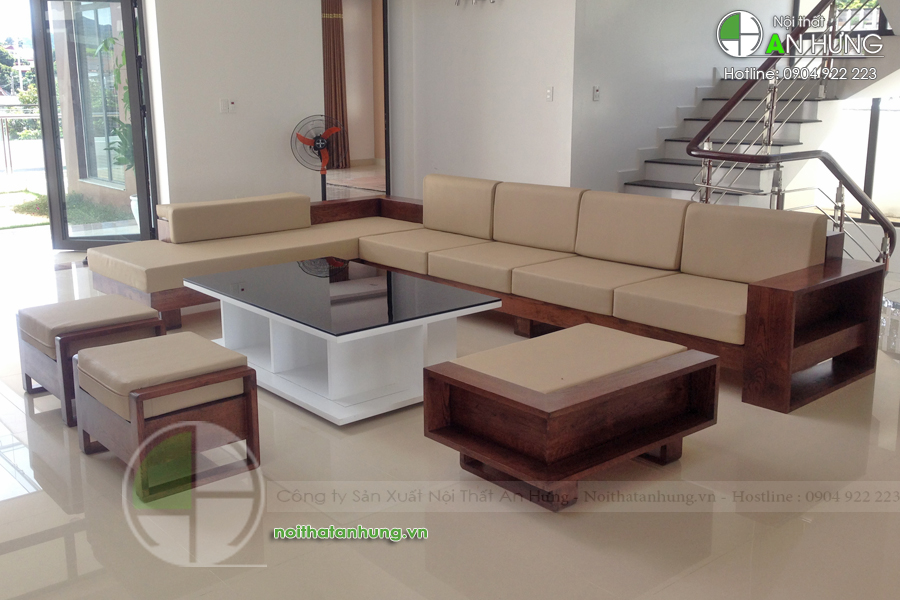 MẪU BÀN GHẾ SOFA GỖ PHÒNG KHÁCH HIỆN ĐẠI - SFG33