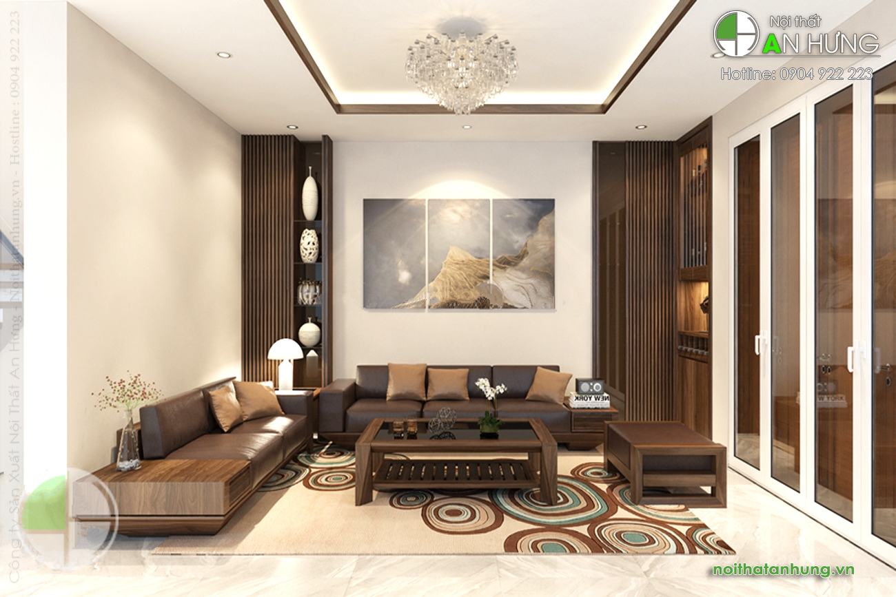 MẪU SOFA GỖ ÓC CHÓ MỚI ĐẸP - SFG57