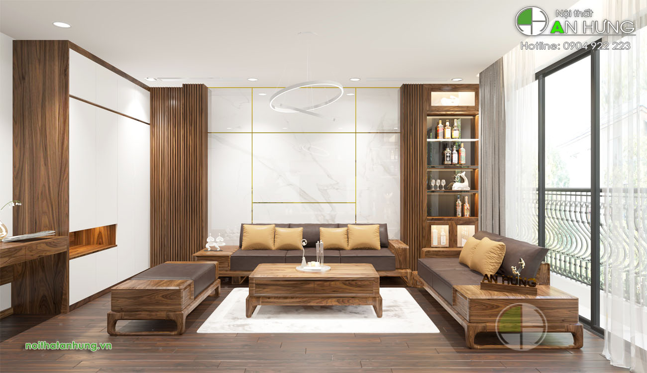 Mẫu sofa gỗ cao cấp mới - SFG62