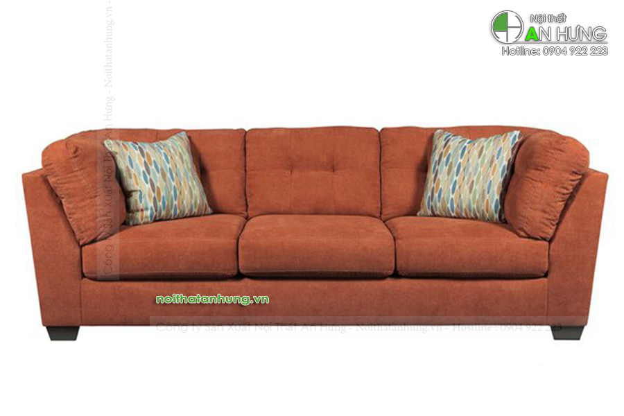 MẪU SOFA NỈ MÀU CAM - SF27