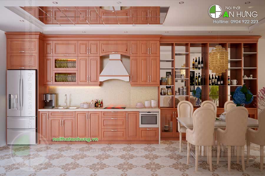 MẪU TỦ BẾP GỖ ĐẸP - TB08