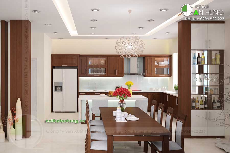 MẪU TỦ BẾP GIA ĐÌNH ĐẸP - TB14