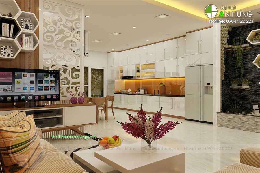 MẪU TỦ BẾP CHỮ I ĐẸP HIỆN ĐẠI - TB16
