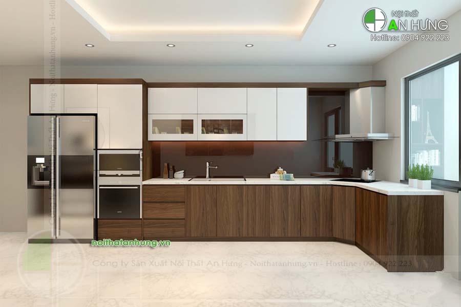 MẪU TỦ BẾP HIỆN ĐẠI SANG TRỌNG - TB25