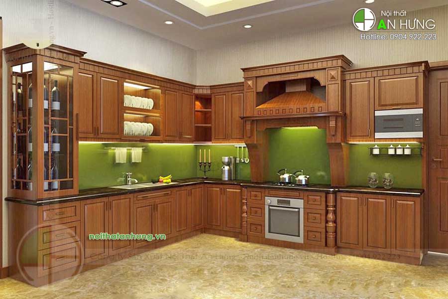 MẪU TỦ BẾP GỖ ĐẸP - TB27