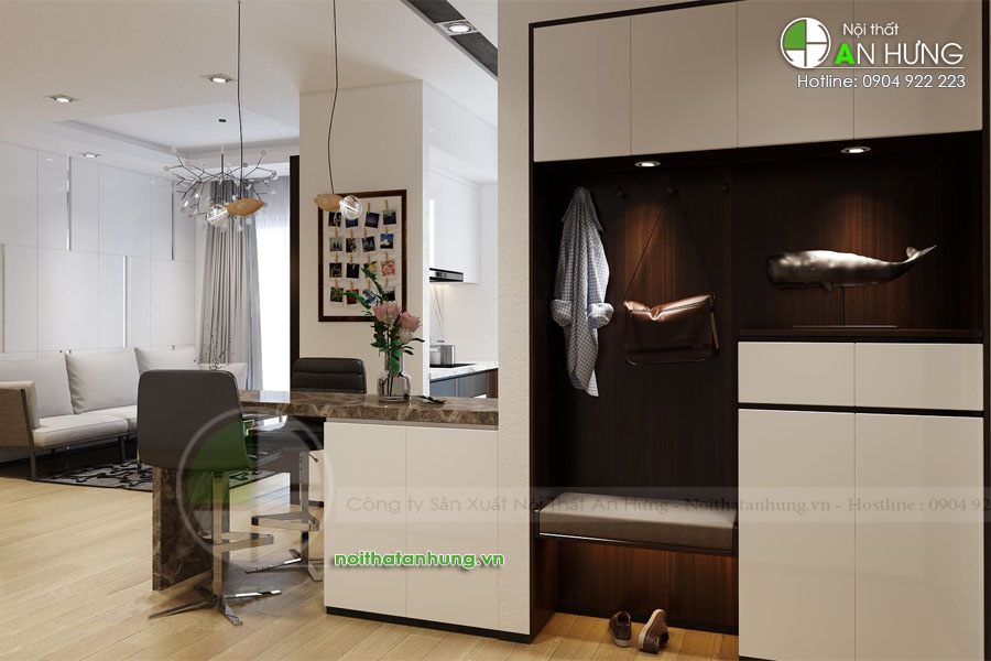 Mẫu tủ giày dép - TG07