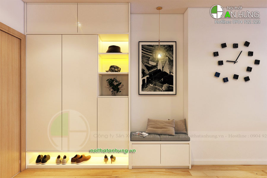 MẪU TỦ GIÀY CÓ GHẾ NGỒI HIỆN ĐẠI - TG15