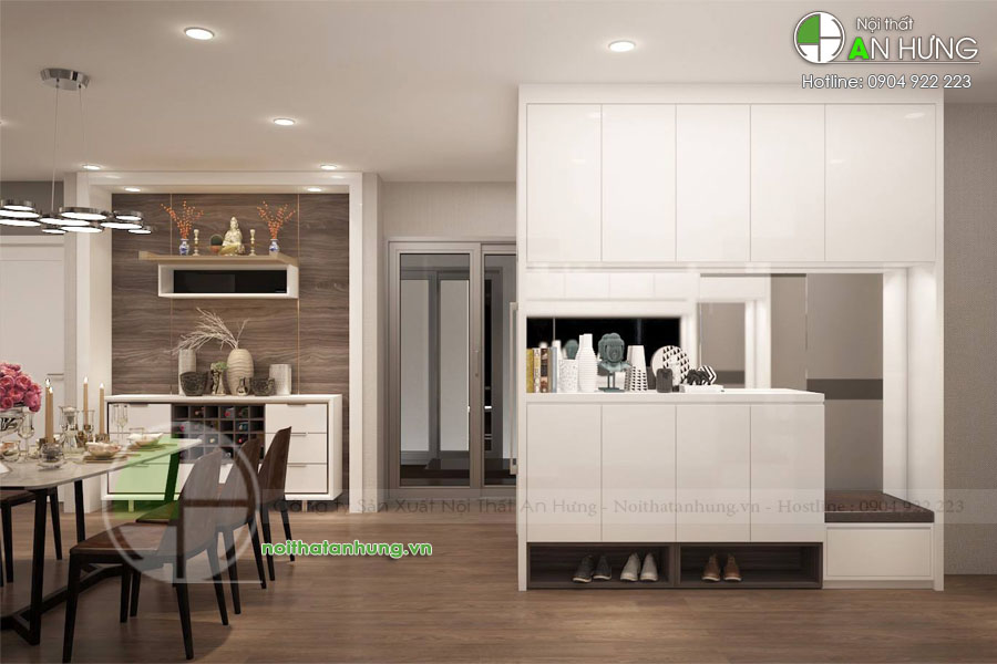 Mẫu tủ giày gỗ công nghiệp - TG32