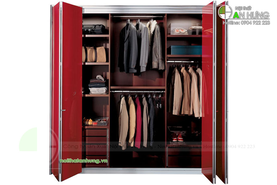 MẪU TỦ QUẦN ÁO HIỆN ĐẠI CÁNH GẤP ĐẸP - TA09