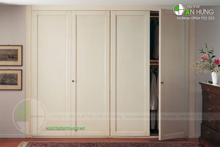 MẪU TỦ QUẦN ÁO ÂM TƯỜNG ĐẸP - TA11