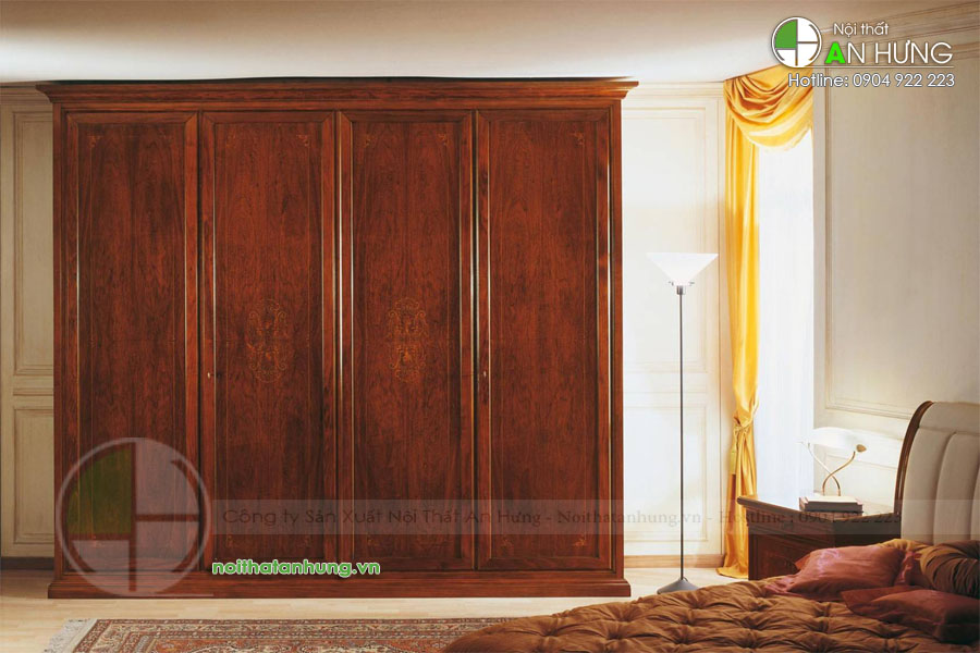 MẪU TỦ QUẦN ÁO GỖ TỰ NHIÊN - TA17