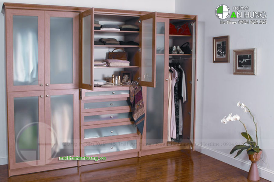 MẪU TỦ QUẦN ÁO CÁNH KÍNH ĐẸP - TA24