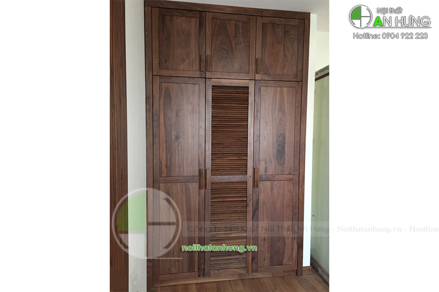 MẪU TỦ ÁO GỖ TỰ NHIÊN ÓC CHÓ ĐẸP - TA43