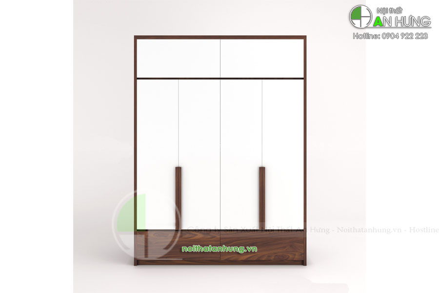 Tủ quần áo gỗ công nghiệp cao kích trần - TA54