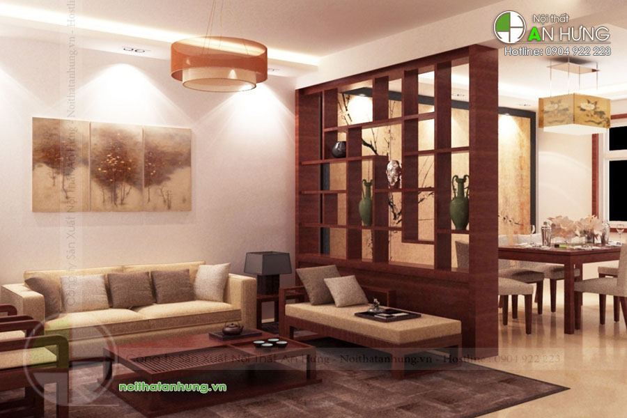 MẪU VÁCH NGĂN PHÒNG KHÁCH ĐẸP - VN06