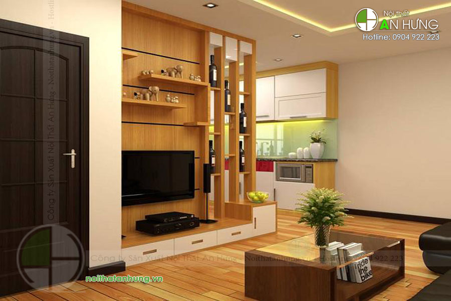 VÁCH NGĂN GIỮA PHÒNG KHÁCH VÀ PHÒNG BẾP ĐẸP - VN21