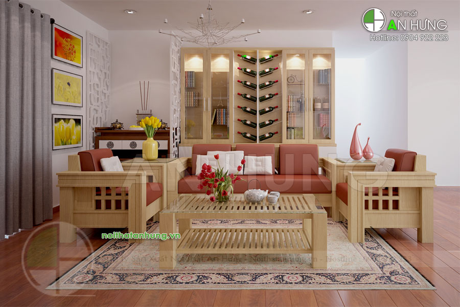 Sofa gỗ sồi - "Bừng sáng" không gian - thu hút mọi ánh nhìn!!!
