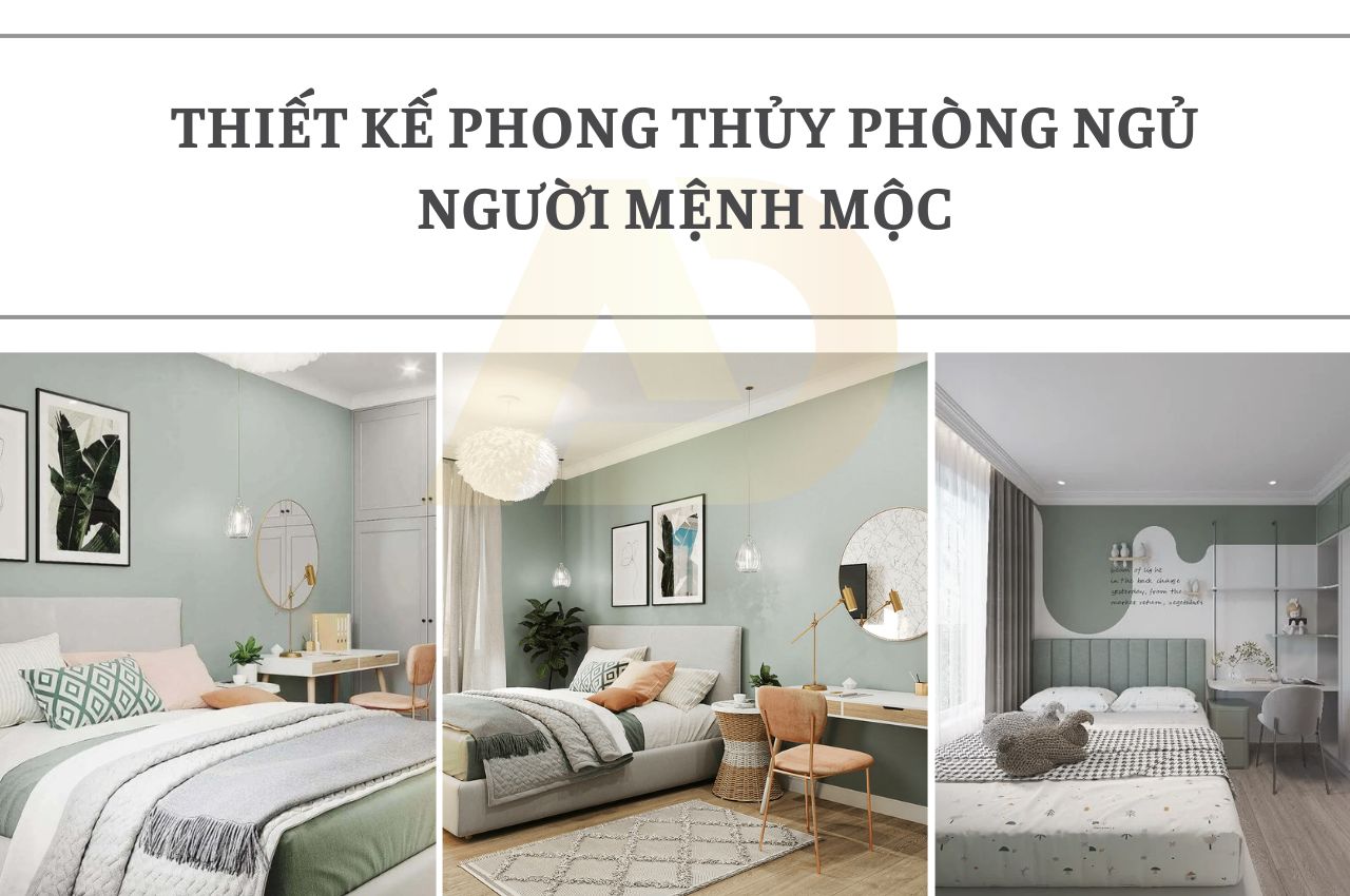 Thiết kế phong thủy phòng ngủ người mệnh Mộc