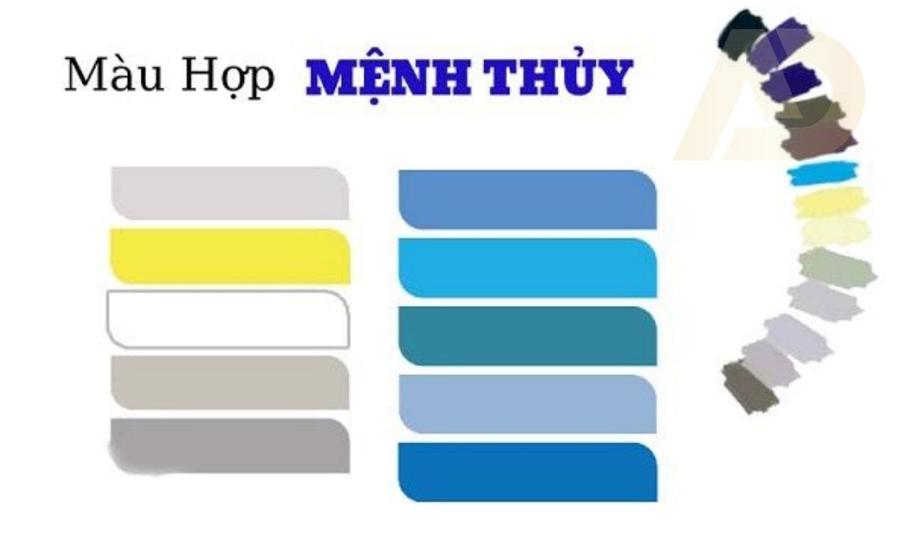 m&agrave;u sắc hợp mệnh thủy